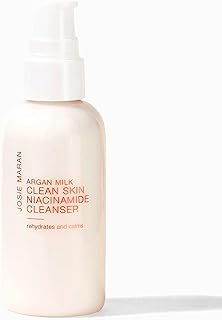 Josie Maran Argan Milk Clean Skin Niacinamide Cleanser - Dissolves Makeup Without Chemcails (118 Ml |4 Fl. Oz.)