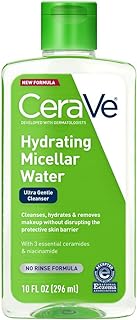 CeraVe Micellar Water | New & Improved Formula | Hydrating Facial Cleanser & Eye Makeup Remover | Fragrance Free & Non-Irr...