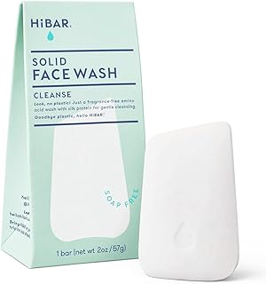 HIBAR Cleanse Face Wash Bar - Deep Cleansing Yet Moisturizing, Safe for Daily & Sensitive Skin Use, Spa-Quality, Vegan, So...