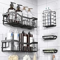 EUDELE Shower Caddy 5 Pack,Adhesive Shower Organizer for Bathroom Storage&Home Decor&Kitchen,No Drilling,Large...
