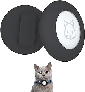 2022 Airtag Cat Collar Holder, Small Air tag Cat Collar Holder Compatible with Apple Airtag GPS Tracker, 2Pack Waterproof ...