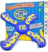 Boomerang Kids Outdoor Frisbee - Soft Toy Boomerangs Gifts for Boys 8-12 & Girls 8-12 - Outside B...