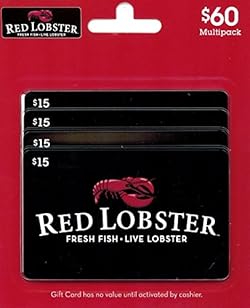 Red Lobster Gift Cards, Multipack of 4