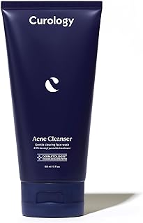 Curology Acne Cleanser, Clearing Face Wash, 2.5% Benzoyl Peroxide Treatment for Acne Prone Skin, Milky Gel Texture, Fragra...