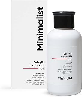 Minimalist 2% Salicylic Acid Face Wash for Oily, Acne Prone Skin | Anti Acne Face Cleanser With LHA & Zinc | Sulphate free...