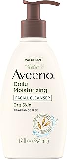 Aveeno Daily Moisturizing Face Cleanser with Soothing Oat, Easy-to-Rinse Cleanser Removes Dirt, Oil & Other Impurities & L...