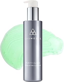 COSMEDIX Purity Clean Exfoliating Facial Cleanser - Gentle Face Cleanser, Restores & Hydrates for Clear, Even Skin - Made ...