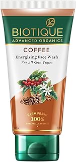 Biotique Coffee Energizing Facial Wash, all Skin Types Face Wash, 150ml