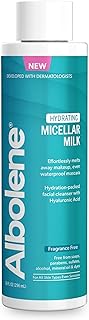 Albolene Micellar Milk Face Cleanser, Micellar Water Alternative, Makeup Remover and Cleansing Balm with Hyaluronic Acid, ...