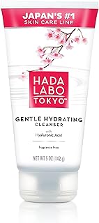 Hada Labo Tokyo Gentle Hydrating Foaming Facial Cleanser, Fragrance-Free Sensitive Skin Face Wash with Hyaluronic Acid and...