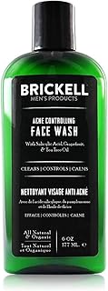 Brickell Men's Acne Face Wash for Men, Natural and Organic Men's Acne Face Wash to Cleanse Skin and Eliminate Acne, Clears...