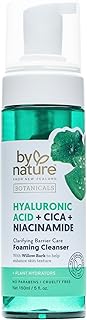 By Nature Foaming Cleanser with Hyaluronic Acid + Cica - Hydrating Face Cleanser For Bright and Fresh Skin - Skincare from...