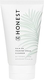 Honest Beauty Calm On Foaming Cream Cleanser for Sensitive Skin | Hyaluronic Acid + Calming Phyto-Blend | EWG Verified, Ve...