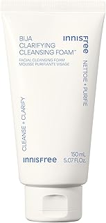 innisfree Bija Clarifying Cleansing Foam with Salicylic Acid and Castor Seed Oil, Korean Face Wash, Sulfate Free (Packagin...
