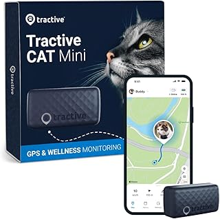 Tractive GPS Tracker & Health Monitoring for Cats (6.5 lbs+) - Market Leading Pet GPS Location Tracker | Wellness & Escape...