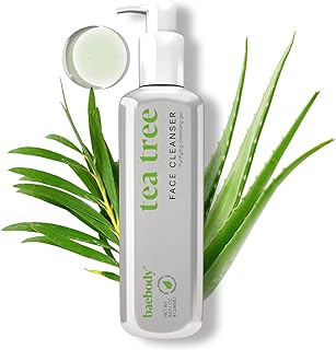 Baebody Tea Tree Cleansing Gel, 8 Fl Oz - Gentle, Deep Cleansing Face Wash Natural Tea Tree Facial Cleanser for Clear Skin...