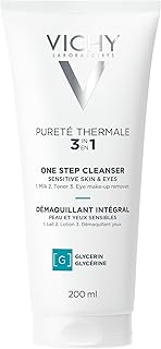 Vichy Pureté Thermale One Step Facial Cleanser, Multi Purpose Face Wash, Toner & Makeup Remover, Suitable for Sensitive Skin