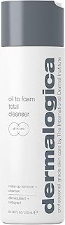 Dermalogica Oil To Foam Total Cleanser for face - Removes make-up, sunscreen, and debris while cleansing skin in one step ...