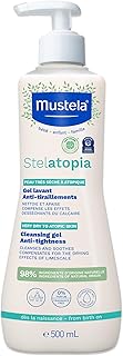 Mustela Stelatopia Eczema-Prone Skin Cleansing Gel - Baby Face & Body Wash with Natural Avocado & Sunflower Oil - Fragranc...