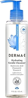 DERMA-E Hydrating Gentle Cleanser with Hyaluronic Acid – Moisturizing Facial Cleanser Tones, Moisturizes & Improves Skin T...