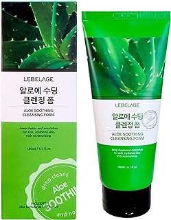 LEBELAGE Aloe Soothing Cleansing Foam 180ml - Hydrating and Nourishing Cleanser