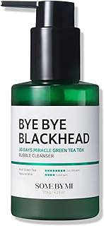 SOME BY MI Bye Bye Blackhead 30 Days Miracle Green Tea Tox Bubble Cleanser - 4.23 Oz, 120g - Made from Green Tea Extract -...