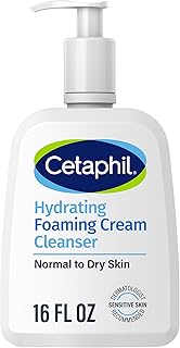 Cetaphil Cream to Foam Face Wash, Hydrating Foaming Cream Cleanser, 16 oz, For Normal to Dry, Sensitive Skin, with Soothin...