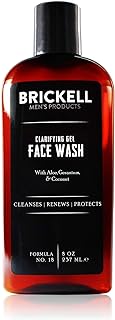 Brickell Men's Clarifying Gel Face Wash for Men, Natural and Organic Rich Foaming Daily Facial Cleanser Formulated With Ge...