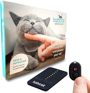 Tabcat v2 Cat Tracker - Includes 2 Tags, No Subscription Needed - Lightweight Collar Tag for Cats and Kittens - Indoor & O...