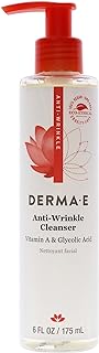 DERMA-E Anti-Wrinkle Cleanser – Anti-Aging Face Wash with Glycolic Acid and Vitamin A – Gentle Cleansing and Exfoliating F...