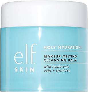 e.l.f. Holy Hydration! Makeup Melting Cleansing Balm, Face Cleanser & Makeup Remover, Infused with Hyaluronic Acid to Hydr...