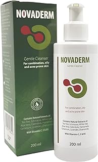 DR. SCHAVIT Novaderm Gentle Cleanser For Combination, Oily and Acne Prone Skin. Face Wash For The Treatment and Clearing o...