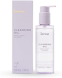 Karuna Skin - Cleansing Oil with Prickly Pear & Mulberry Extract, First-Cleanse Oil Cleanser, Facial Cleanser to Remove Di...