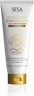 sesa 8% Kumkumadi Chandanam Face Wash Glowing Skin Cleanses without Drying For Men & Women All Skin Types Dermatologically...