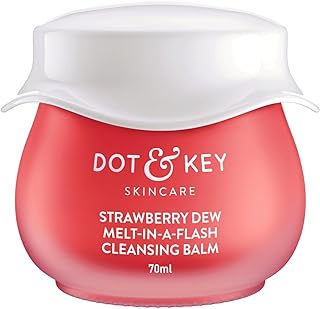 Dot-Key Strawberry Dew Cleansing Balm | For Clean, Smooth & Dewy Skin | Makeup Remover Balm |Non Greasy Makeup Cleanser Fa...