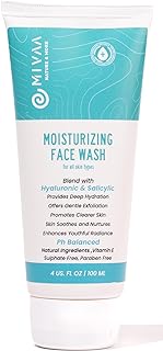 mivaa Moisturizing Face Wash with 2% Salicylic Acid & Hyaluronic Acid 100ml For All Skin Types, Deep Hydration, Anti-Acne,...