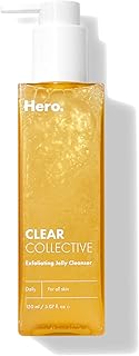 Clear Collective Exfoliating Jelly Cleanser - Gentle Daily Foam Facial Cleanser, Removes Oil and Dead Skin, Fragrance/Para...