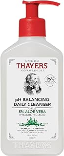 THAYERS pH Balancing Daily Cleanser, Face Wash with Aloe Vera, Gentle and Hydrating Skin Care for Dry, Oily, or Acne Prone...