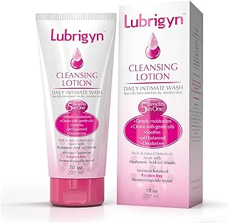 Lubrigyn - Cleansing Lotion, Moisturizing and Replenishing Daily Feminine Wash, Hyaluronic Acid-Enriched Feminine Care for...