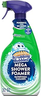 Scrubbing Bubbles Mega Shower Foamer Spray, Multi-Surface Bathroom and Tile Cleaner Grime Fighter, Removes 100% Soap Scum,...