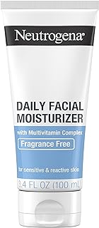 Neutrogena Fragrance Free Daily Facial Moisturizer, Face & Neck Moisturizer for Sensitive Skin with Vitamin B3, Pro-Vitami...