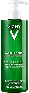 Vichy Normaderm Daily Acne Face Wash, Salicylic Acid Face Cleanser for Oily & Acne Prone Skin, Acne Cleanser that Clears C...
