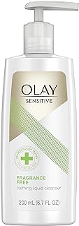 Olay Facial Cleanser for Sensitive Skin, Fragrance-free, 6.7 Fl Oz