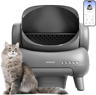Neakasa M1 Open-Top Self Cleaning Cat Litter Box, Automatic Cat Litter Box with APP Control, Odor-Free Waste Disposal Incl...