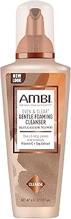 AMBI Even and Clear Foaming Cleanser | Salicylic Acid Acne Treatment | Clears and Helps Prevent New Acne Breakouts | Helps...