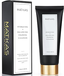 MATKAS Korean Hydrating Foaming Facial Cleanser for Sensitive Skin - Gentle Deep Cleansing Face Wash - 6 Ceramides, 6 Type...