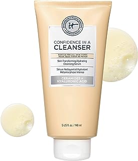 IT Cosmetics Confidence in a Cleanser - Hydrating Face Wash With Hyaluronic Acid & Ceramides - Supports Skin Barrier - Rem...
