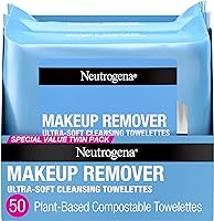 Neutrogena Cleansing Fragrance Free Makeup Remover Face Wipes, Cleansing Facial Towelettes for Waterproof Makeup,...