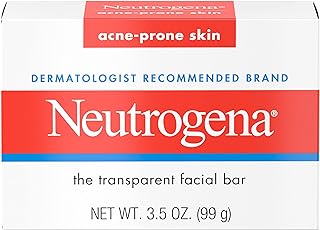 Neutrogena Facial Cleansing Bar Treatment for Acne-Prone Skin, Non-Medicated & Glycerin-Rich Formula Gently Cleanses witho...