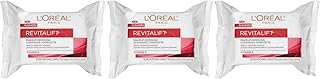 L'Oreal Paris Revitalift Makeup Removing Wipes with Vitamin E, Face Cleansing Towelettes, 30 Count, Pack of 3